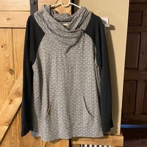 Grey pokadot sweater